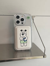 メロンパンツ マグセーフ カードウォレット(white)