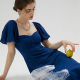 Blair heart neck long dress