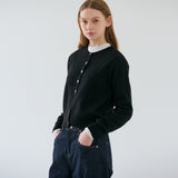 RVS Round Neck Cardigan Black