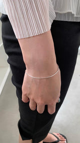 シルバー ライン ブレスレット