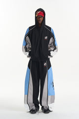 Colorblock Embroidered Track Pants