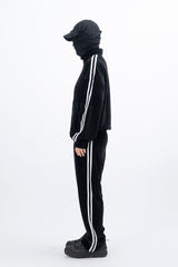 Stua Velour Velvet Set-Up Sweatpants