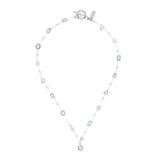 [1101] Clear Beaded Chain Necklace
