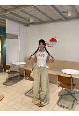 アイスクリームレースレイヤード半袖Tシャツ