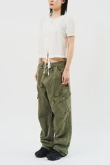 Fog Dyeing Cargo Pants (3color)