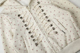 Elvia Floral Corset Hoodie Zip-up