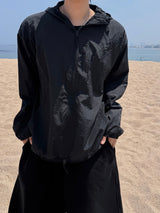 Mate diagonal hood windbreaker 7C
