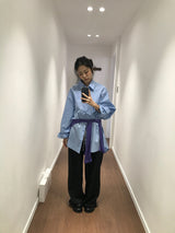Silk Turn-Up Slacks (2color)