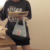 denim tote mini-icing blue