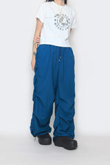 Shirring Parasuit Nylon Pants