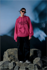 Youth Club Pintuck Oversized Fit Hoodie