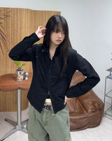 Epin Eyelet Crop Jacket