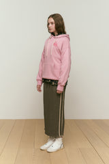 BIG CHERRY DRAWING HOODIE [DARK PINK]