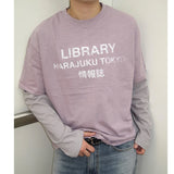 レイヤード ロングスリーブ Tシャツ (5 Colors)
