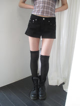 milky knee socks
