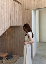 De Mer Drape Shirred Long Dress / 2 colors
