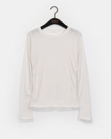 スポルシースルードットレースロングスリーブTシャツ