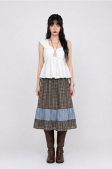 CROSS-WRAP PEPLUM BUSTIER TOP (3COLORS!)
