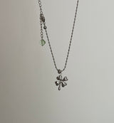cjn Lucky Clover Kitch Two Way Bold Necklace
