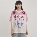 マルチーズ アーカイブ メッシュ ジャージー ハーフスリーブ Tシャツ