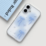[Gel-hard] Blue ribbon Phone case (only case)