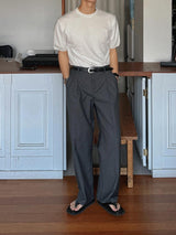 ASCLO TR Two Tuck Wide Slacks (3color)