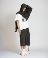 P. Basic cross bermuda Pants _ Dark gray 