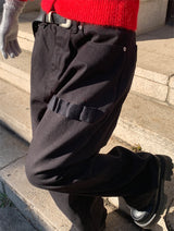 MULTI DETAIL WIDE TROUSER PANTS (3COLOR)