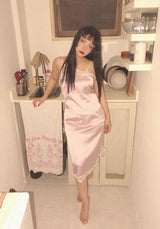 LUNA SATIN CAMI TOP (WHITE, PINK 2COLORS!)