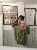 No.1412 trucker washed KNIT CD