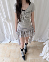 Luna Summer Twisted Shirring Top