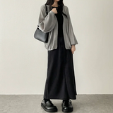  Sundy Charlang Cool Denim Long Skirt [Short & Basic Selection] Lyocell Fabric