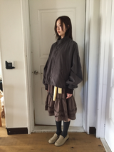 Bell half-neck peach field jacket (4color)