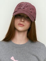 72 APPLIQUE BALL CAP [DARK PURPLE]