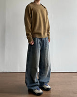 Bis Diagonal Button Knit