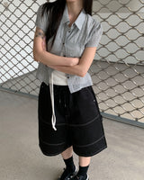 Small check shirts