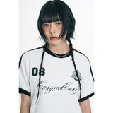 Royal Track Ringer Short Sleeve - White