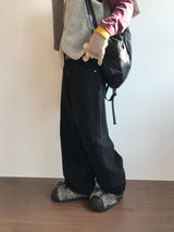 エッセンシャルフリースワイドパンツ (3color)