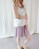 MORE BUTTON SLUB CAMI