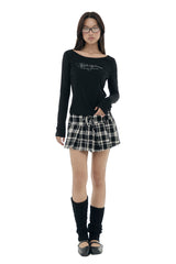  Kleen club letter top, White