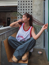 Rich Club Loose Color Matching Sleeveless