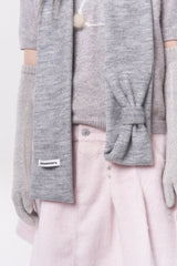 ミニリボンマフラー (gray)