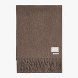 Cashmere Woven Scarf Solid_Dark Beige