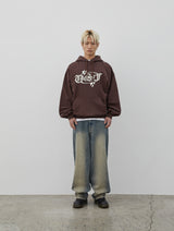 Shining Oval Logo Hoodie (Dark Brown)