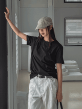 Athletic Semi-Cropped Short Sleeve T-shirt