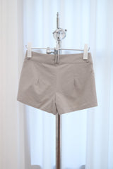 ダブルボタン コットンショーツ (Beige/2size)