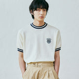 ballast athletic ringer knit sweat cream