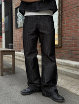 Glossy Flared Jeans