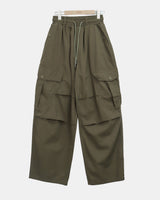 Teken Button Wide Cargo Pants