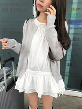 Blon Shirring Mini Blouse One Piece